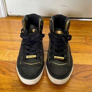 Black GUESS Sparkling Sneakers 6.5